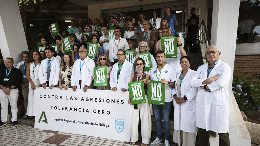 Concentración de protesta por la agresión.
